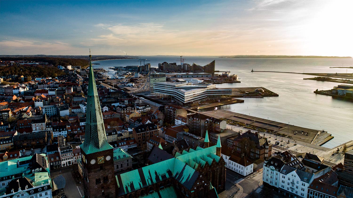 Morgenstemning over Aarhus