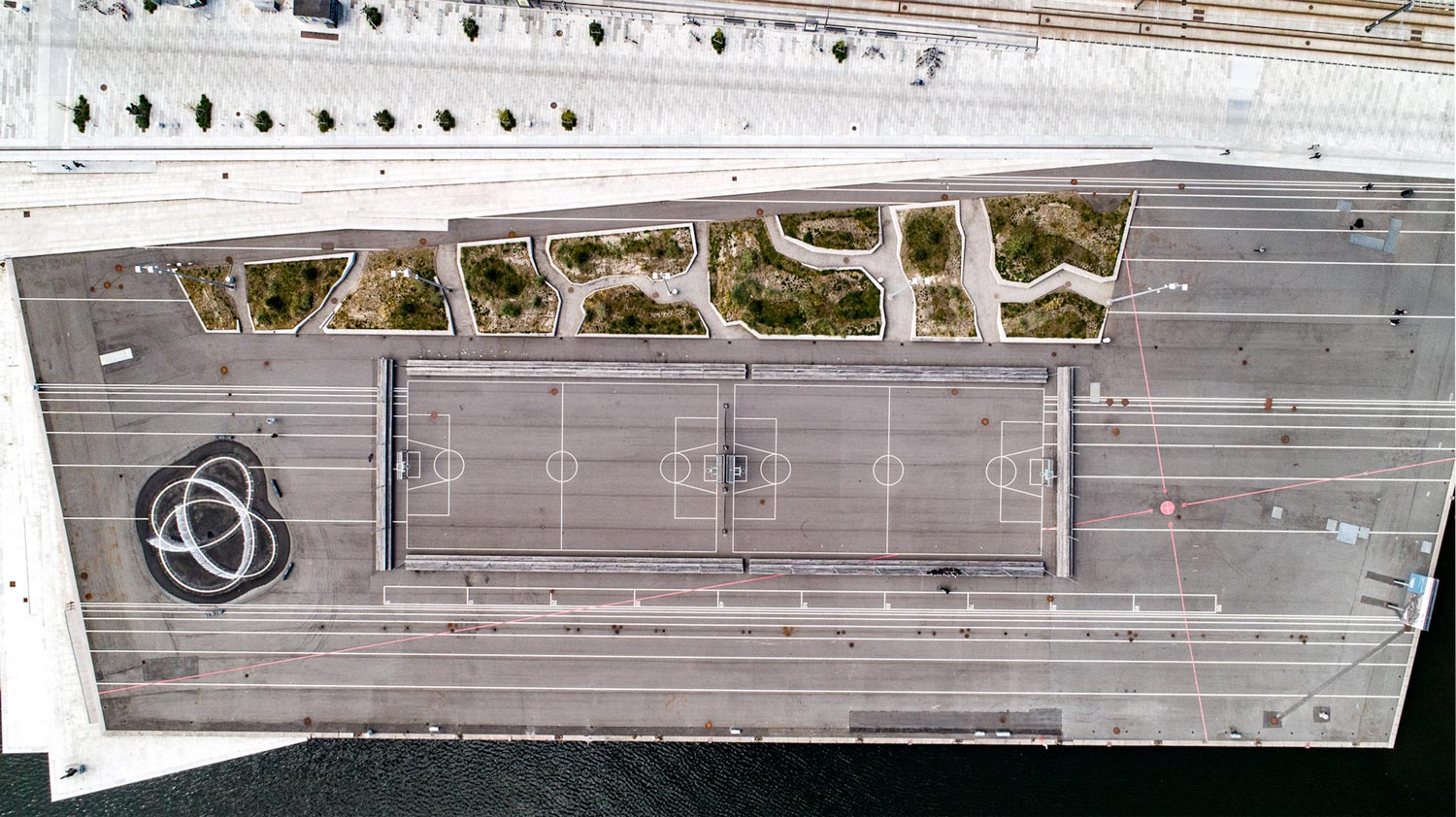 Boldbanerne på Aarhus Ø